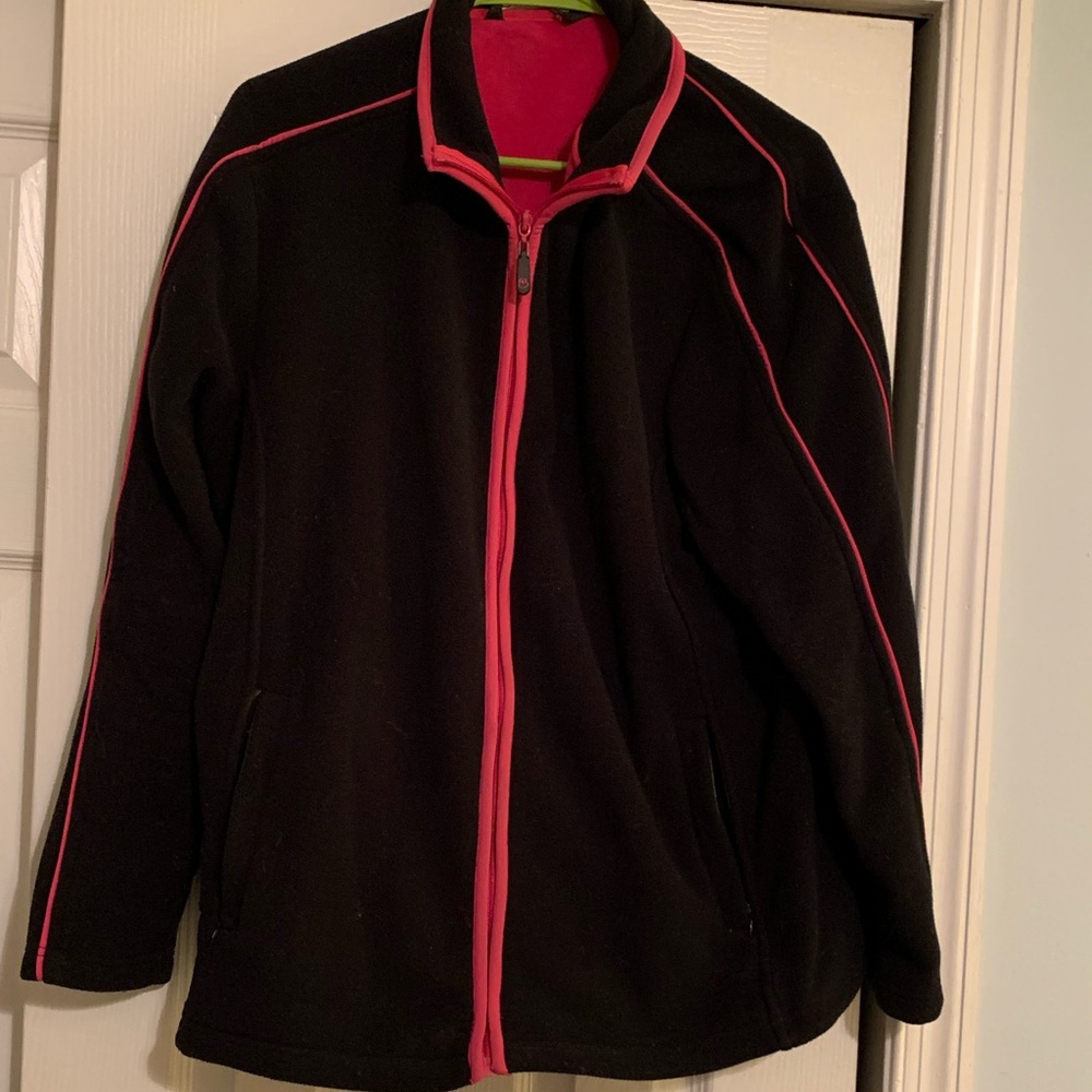 Warm Microfiber BC Clothing Jacket Pockets inside Zip pockets EUC wore1x size 14